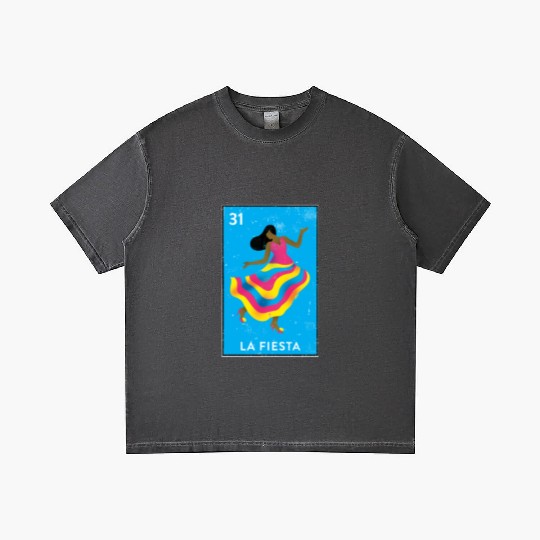 La Fiesta Mexican Loteria Bingo Card Gradient T Shirts