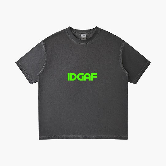 IDGAF (LIME GREEN PRINT) Gradient T Shirts
