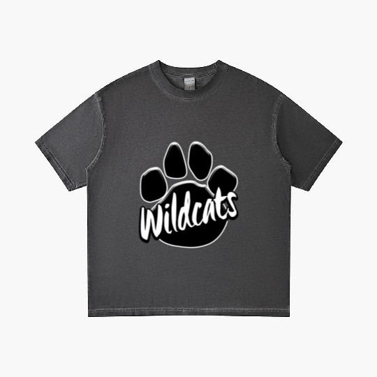 Wildcats Paw Print Mascot School Pride Gradient T Shirts