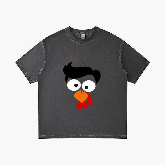 Turkey Face Thanksgiving Gradient T Shirts