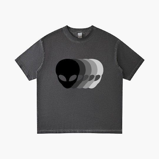 Small Grey Aliens Gradient T Shirts