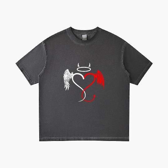 Angel vs Devil Nurse and Doctor Gift Gradient T Shirts