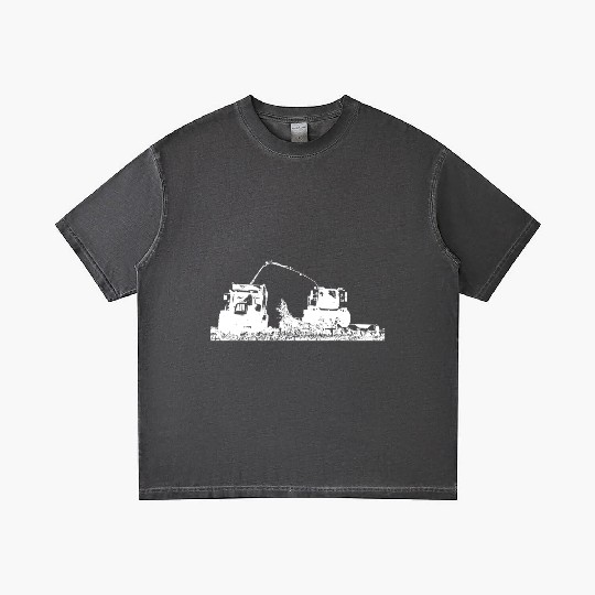 Corn chopper chopping corn harvester farmer Gradient T Shirts