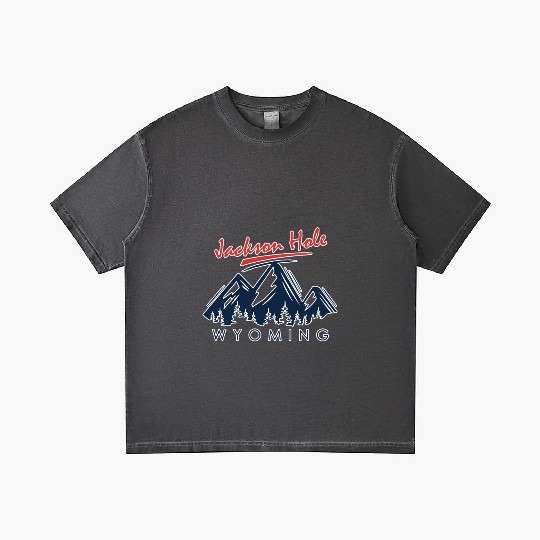 Jackson Hole Wyoming Gradient T Shirts Vintage City Retro Tshi