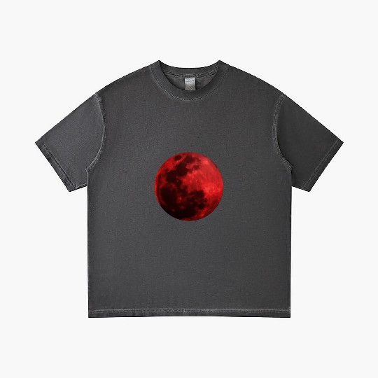 Blood Moon - Space - Graphic Realistic Gradient T Shirts