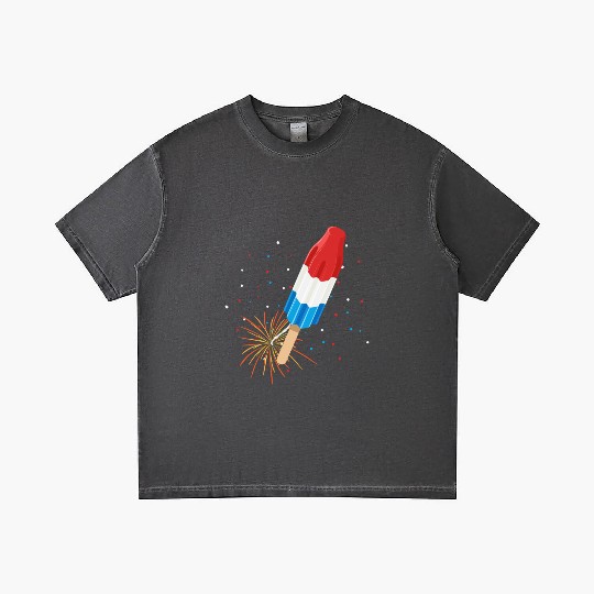 Fireworks Popsicle American Flag 4th of July Gradient T Shirts