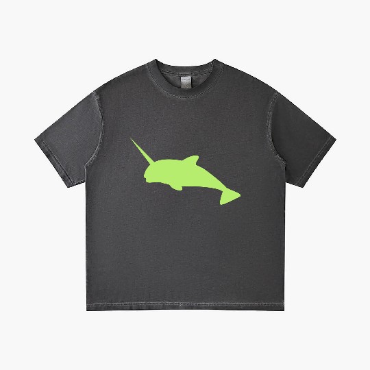 Sharp narwhal in green uniwhale Gradient T Shirts