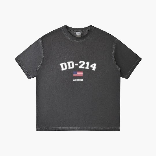 Dd 214 Us Armed Forces Alumni Usa Flag Vintage Gradient T Shirts