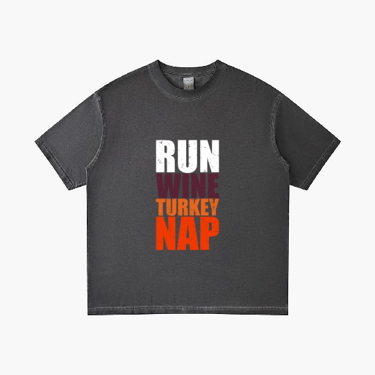 Thanksgiving Wine Turkey Nap Funny Foodie Gift Gradient T Shirts