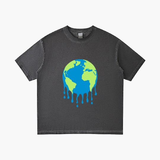 Melting Earth Gradient T Shirts