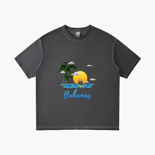 Bahamas Vacation Sailing Gradient T Shirts