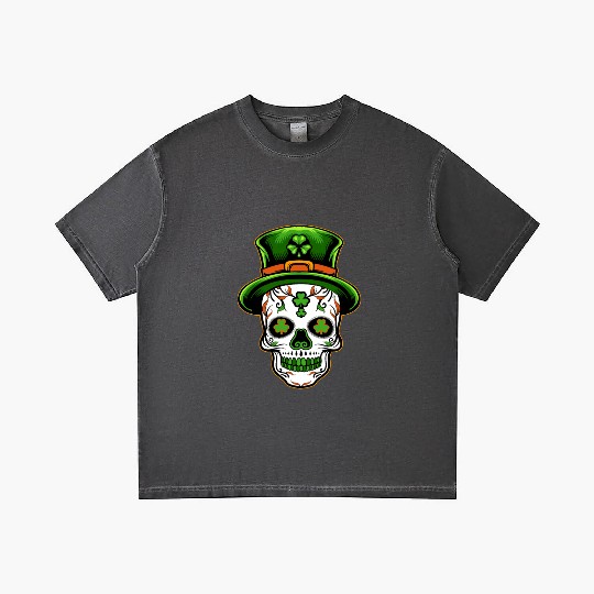 Sugar Skull St Patricks Day Gradient T Shirts