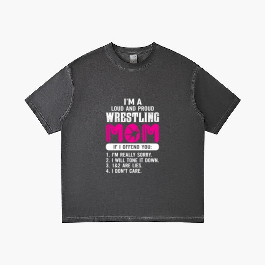 Loud And Proud Wrestling Mom Gradient T Shirts