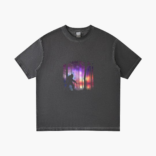 Bigfoot Northern Lights - Space Galaxy Aurora Gradient T Shirts