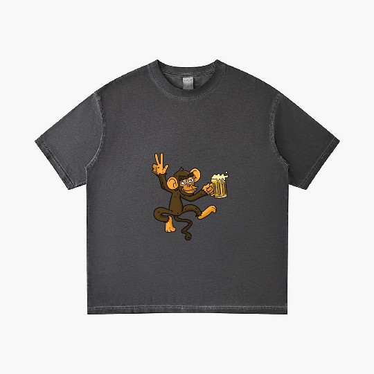 DRUNK MONKEY Beer Gradient T Shirts