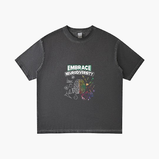 Embrace Neurodiversity Brain Voice Gradient T Shirts
