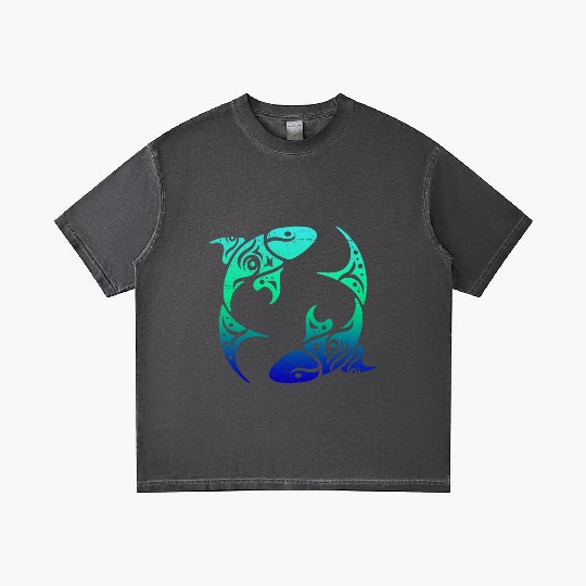 T Tattoo Pisces Horoscope Gift Idea Gradient T Shirts