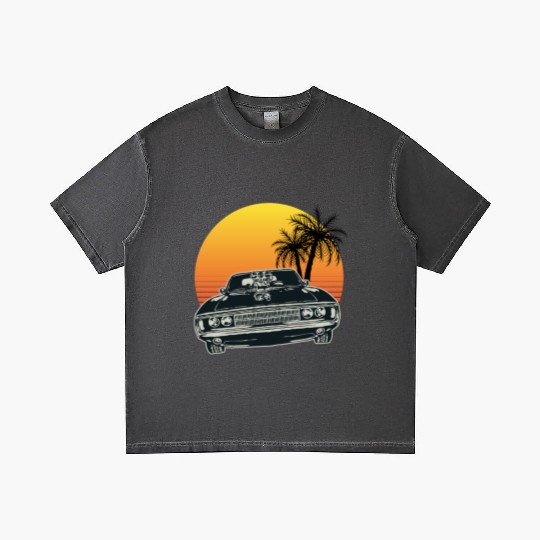 Muscle Car Sunset Gradient T Shirts