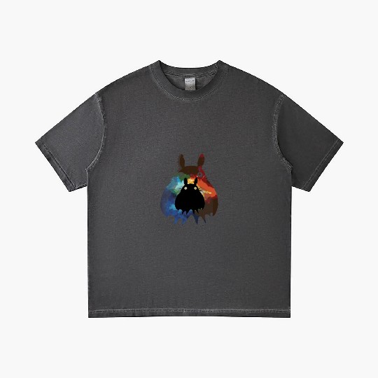 Totoro Watercolor Silhouette Fantasy Fictional Gradient T Shirts
