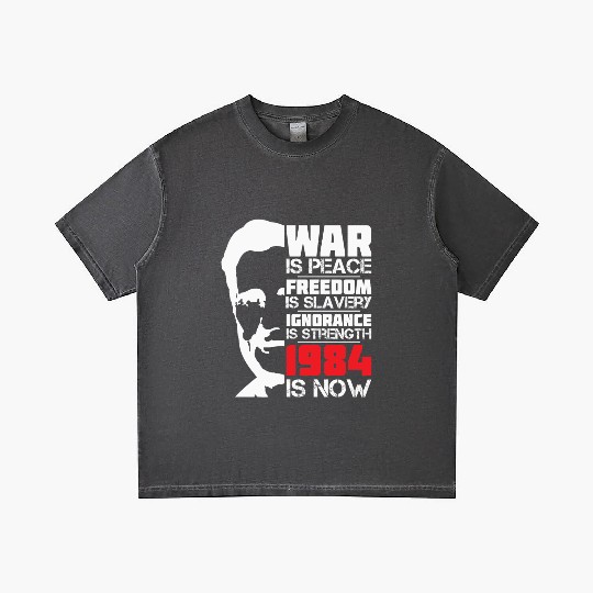 War is Peace, 1984 is NOW - George Orwell Portrait Gradient T Shirts