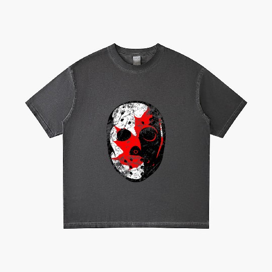 Old School Goalie Mask-Canada Gradient T Shirts