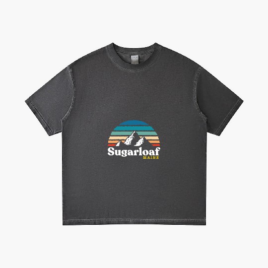 Sugarloaf Maine Usa Ski Resort 1980S Retro Gift Te Gradient T Shirts