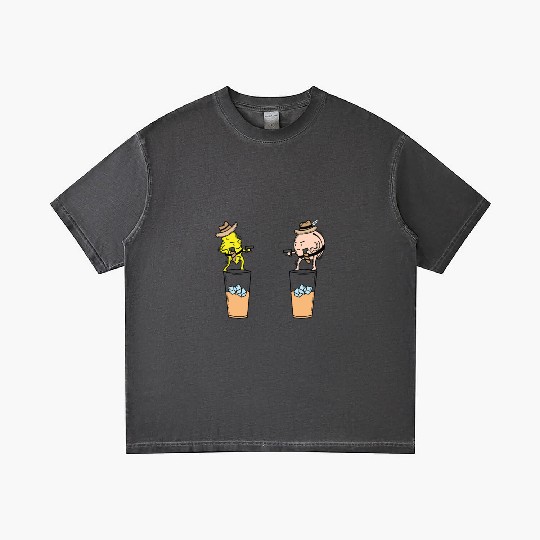 Iced Tea Lemon and Peach in the wild West Gradient T Shirts