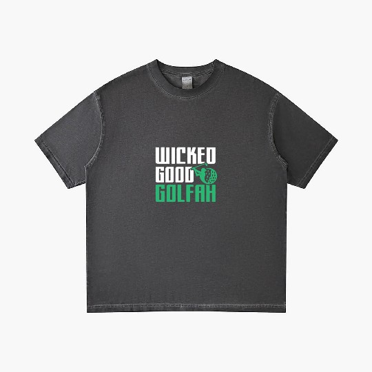 Funny New England Accent, Wicked Good Golfer Gift Gradient T Shirts