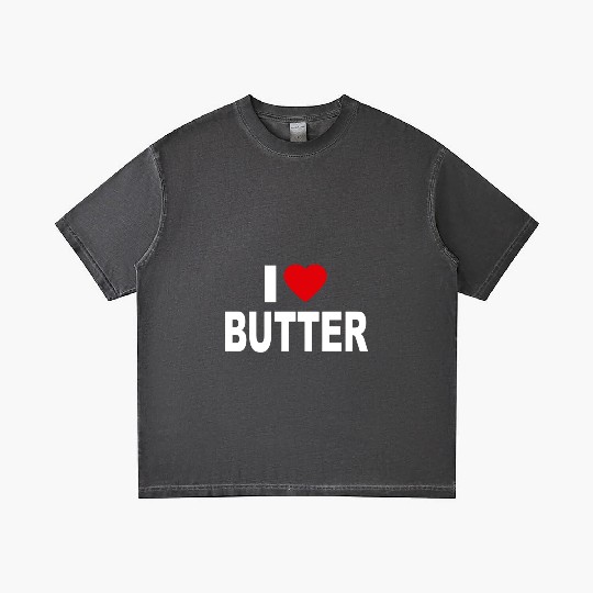 I Love Butter I Heart Butter Dairy Cream Funny Gif Gradient T Shirts