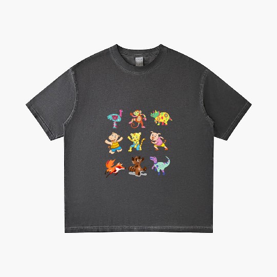cute Animal Crossing Characters Gradient T Shirts
