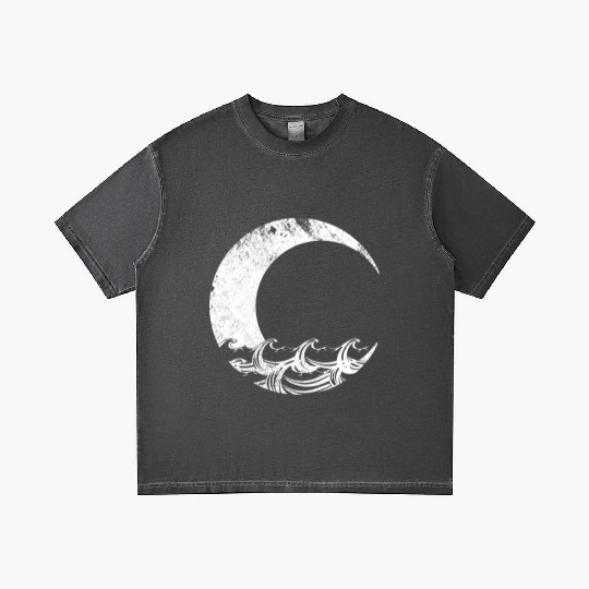 Moon and Ocean Gradient T Shirts