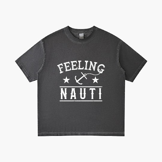 Feeling Nauti Funny Summer Beach Vacations Gradient T Shirts