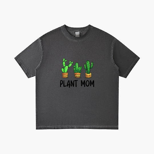 Plant Mom Funny Cactus Succulent Gradient T Shirts