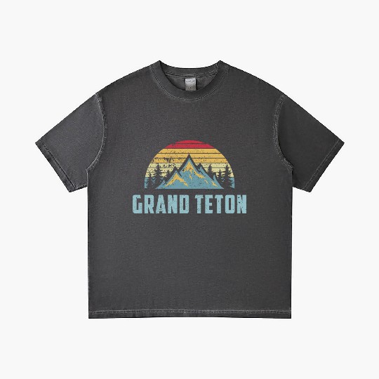 Grand Teton National Park Wyoming Mountain Sweat S Gradient T Shirts