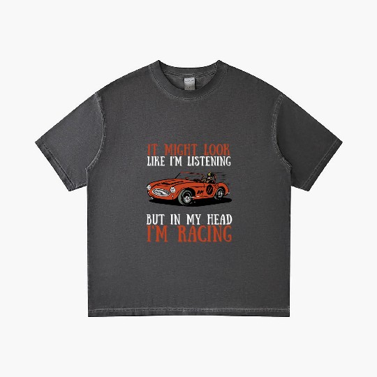 Racing Race Car Driver And Muscle Car Gradient T Shirts
