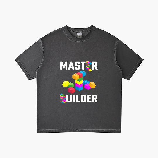Master Builder Building Blocks Brick Builders Toys Gradient T Shirts