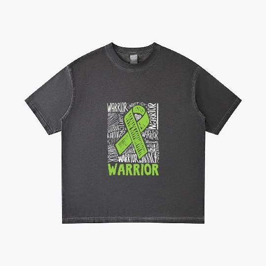 Non-Hodgkins Lymphoma Warrior Lime Green Awareness Gradient T Shirts