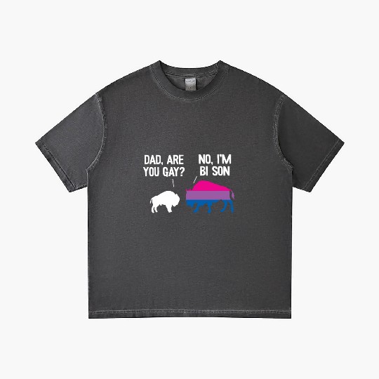 Dad Are You Gay Bison Bisexual Funny Bi Pride Gradient T Shirts