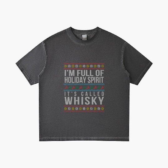 Ugly Drinking Christmas Scottish Irish Whisky Holi Gradient T Shirts