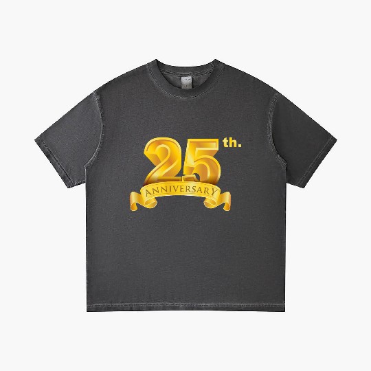 25th anniversary & birth day luxury golden number Gradient T Shirts