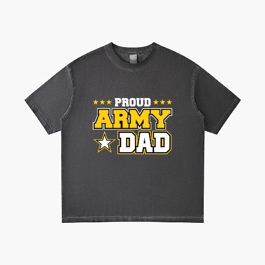Proud Army Dad US Military Dad Family Gradient T Shirts