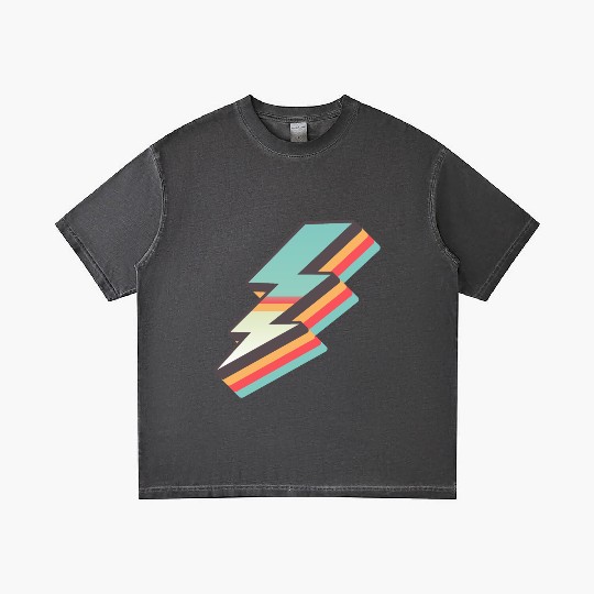 retro vintage lightning bolt Gradient T Shirts
