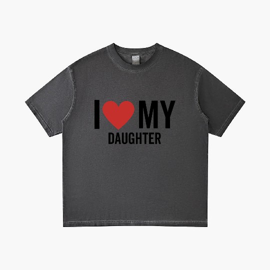 I Love My Daughter Gradient T Shirts