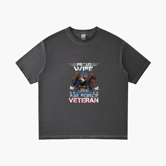 Veteran-Proud Wife Of Us Air Force Veteran Patriot Gradient T Shirts