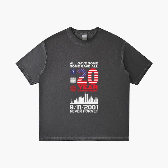 Patriot Day Never Forget 9 11 2001 Anniversary Gradient T Shirts