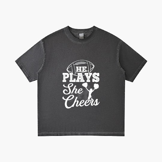 Cheer Mom Football Son Gradient T Shirts