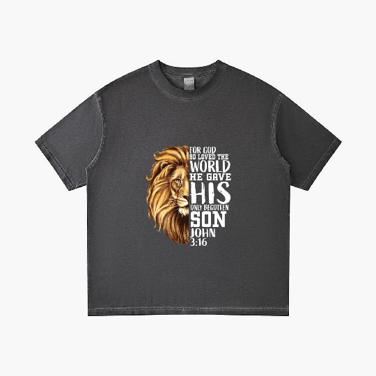 Christian Religious Gifts Men Him Lion Judah Verse Gradient T Shirts