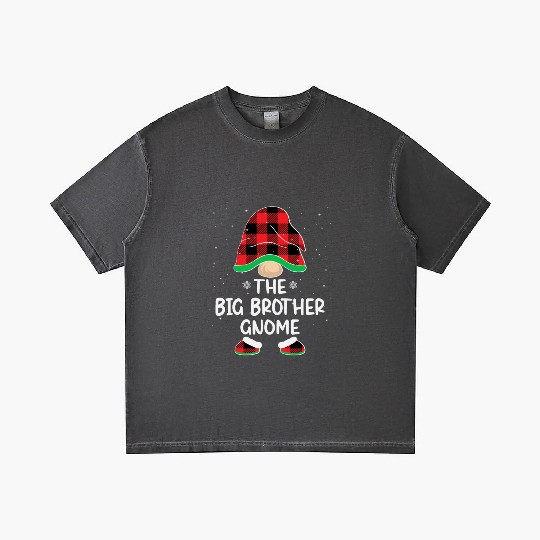 Christmas The Big Brother Gnome Buffalo Plaid Xmas Gradient T Shirts