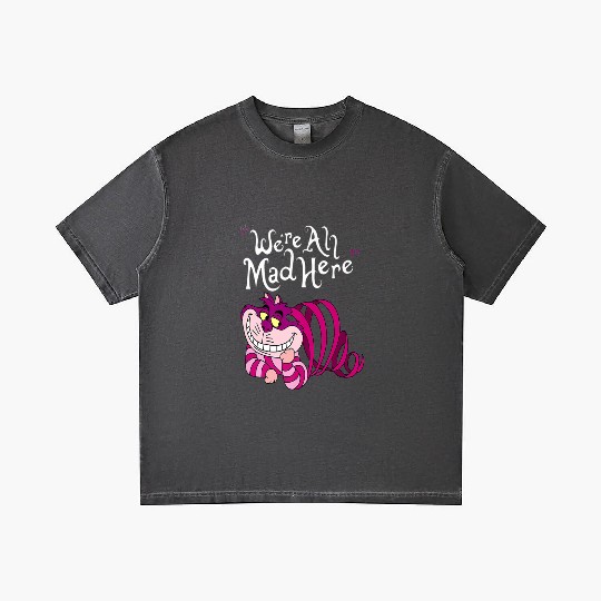 Cheshire Cat Were all Mad Here Cat 1669 Gradient T Shirts