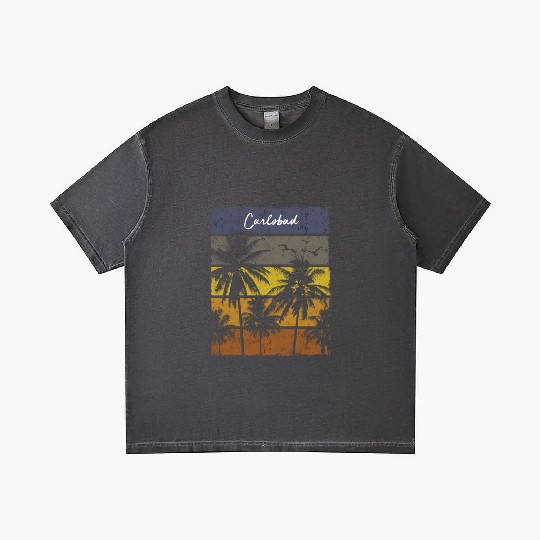 Carlsbad California Palm Tree Gradient T Shirts